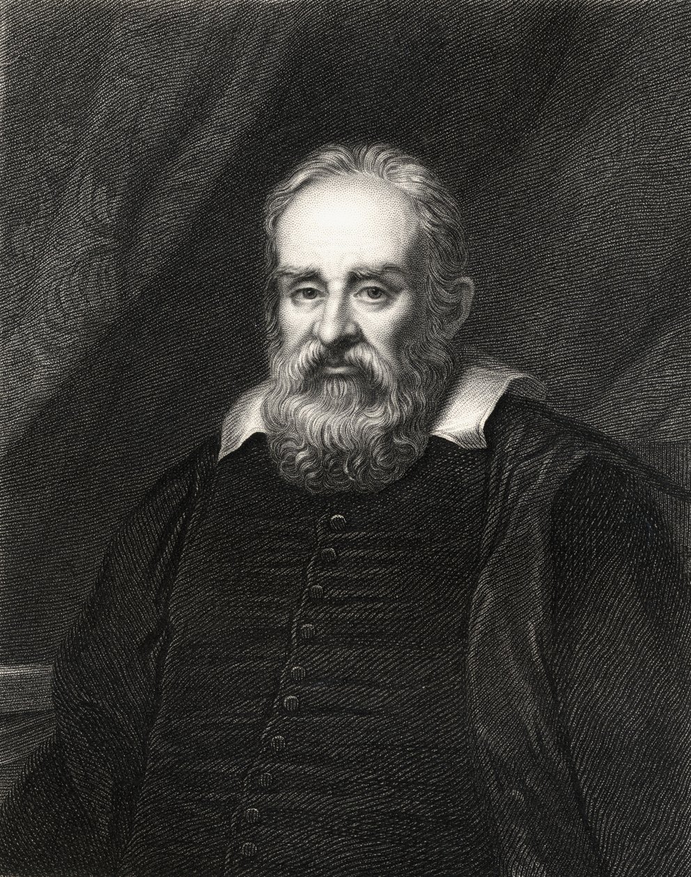 Galileo Galilei（1564-1642）来自The Gallery of Portraits，出版于1833年 作者 英语学校