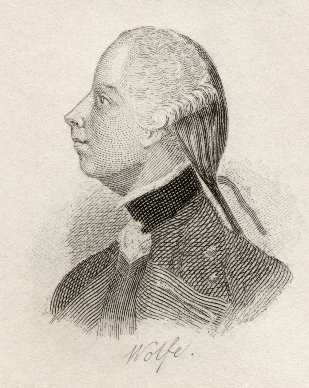 詹姆斯沃尔夫将军，来自&39;Crabb&39;s Historical Dictionary&39;，1825年出版 作者 英语学校