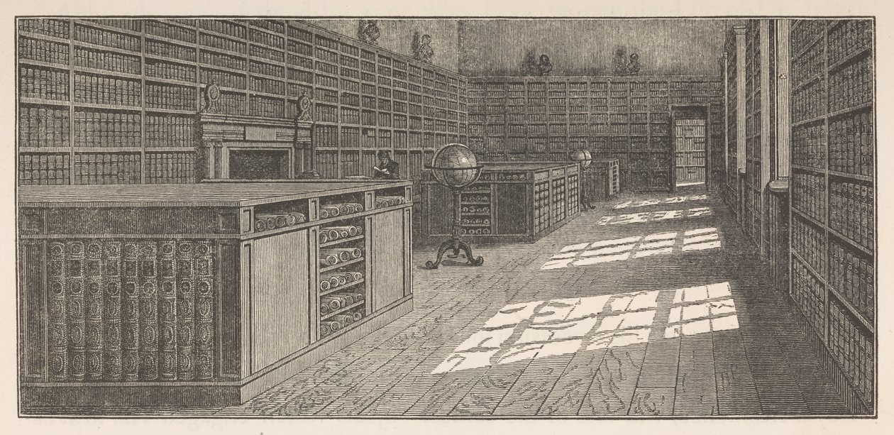 乔治三世的图书馆，白金汉宫大图书馆（或西图书馆），摘自弗雷德里克-奥古斯塔-巴纳德：《皇家图书馆目录》，第一卷 作者 英语学校