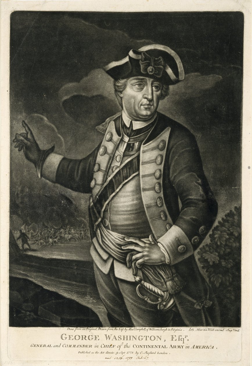 George Washington, Esqr., 美国大陆军将军兼总司令 作者 英语学校