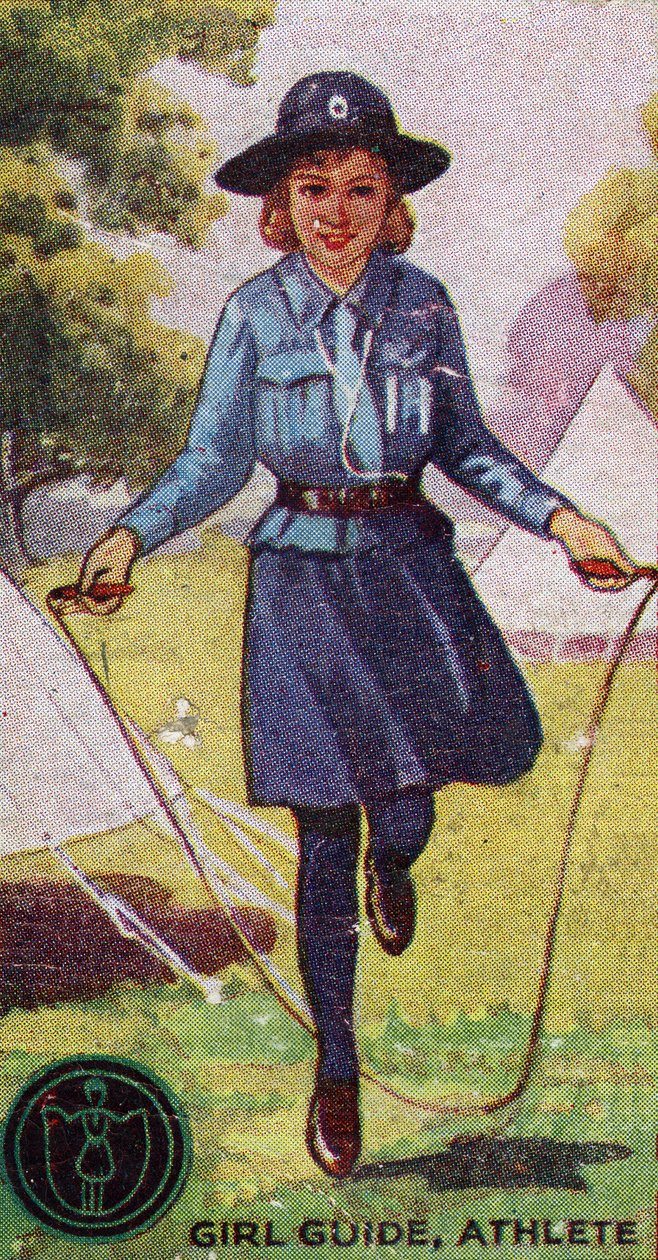 女孩指南运动员徽章，1923年 作者 英语学校