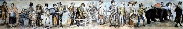 去集市》，约1815年（纸上水彩和水粉）。 作者 英语学校
