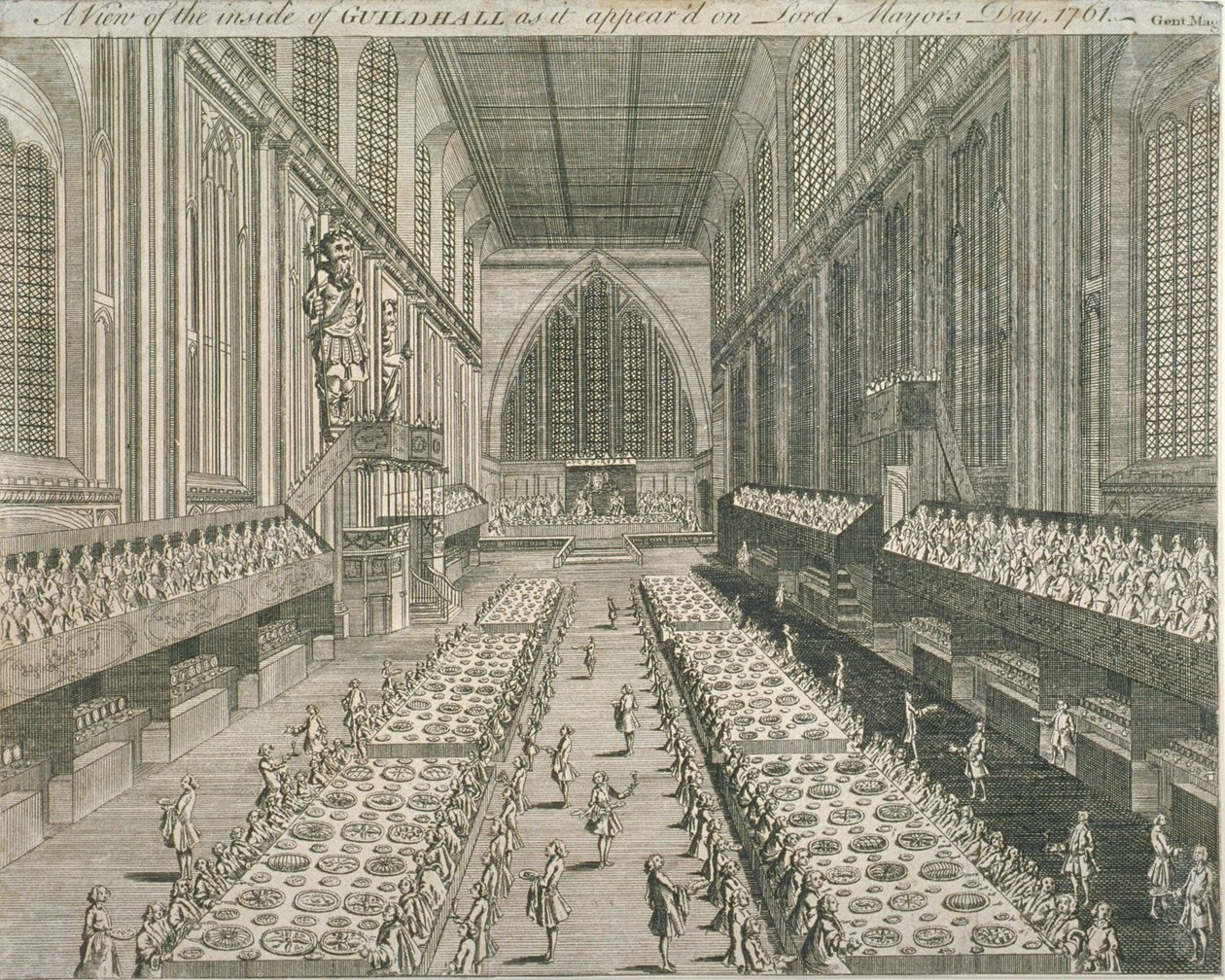 Guildhall，Gentlemans Magazine，1761 作者 英语学校