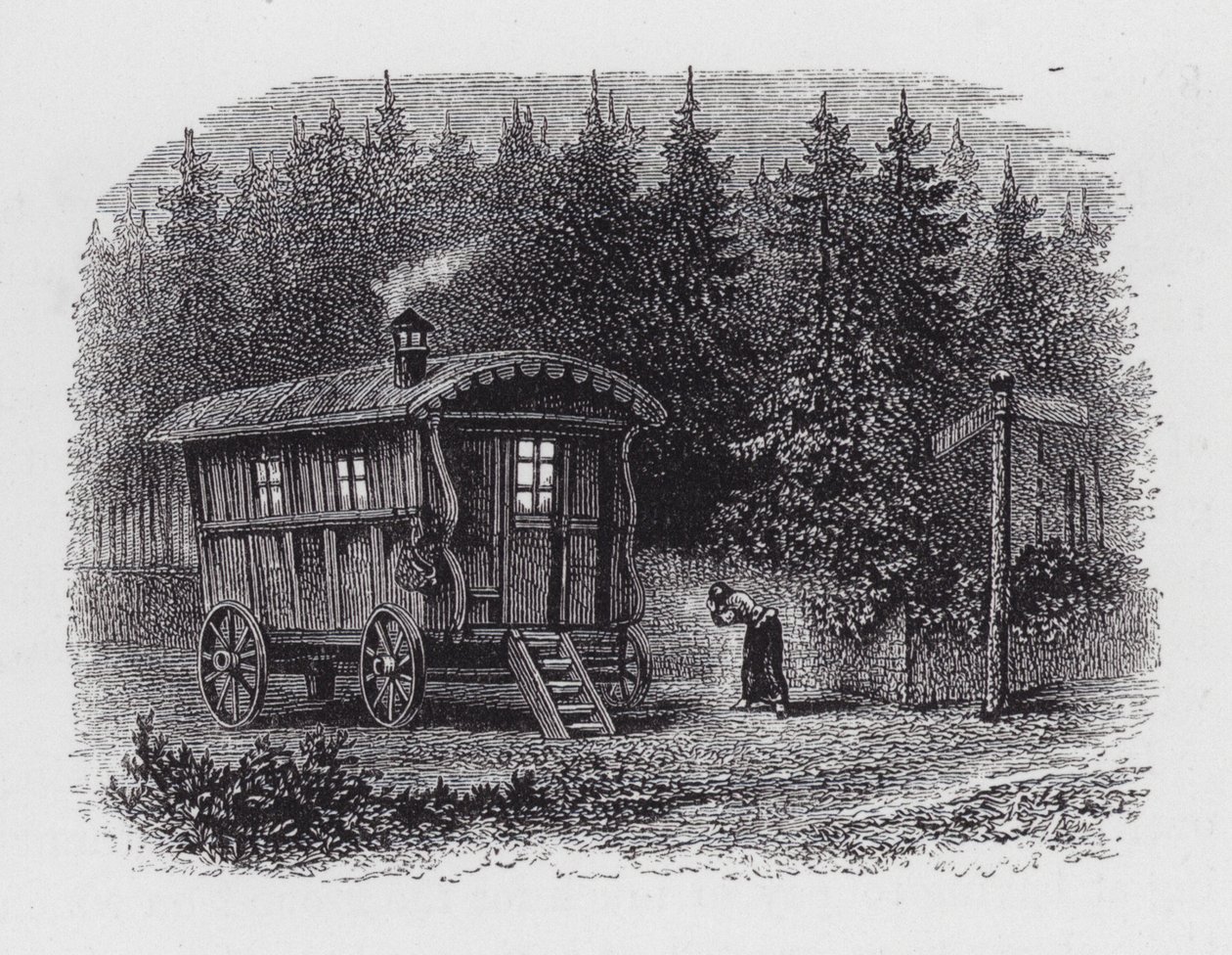 Gypsy Caravan (engraving) 作者 英语学校