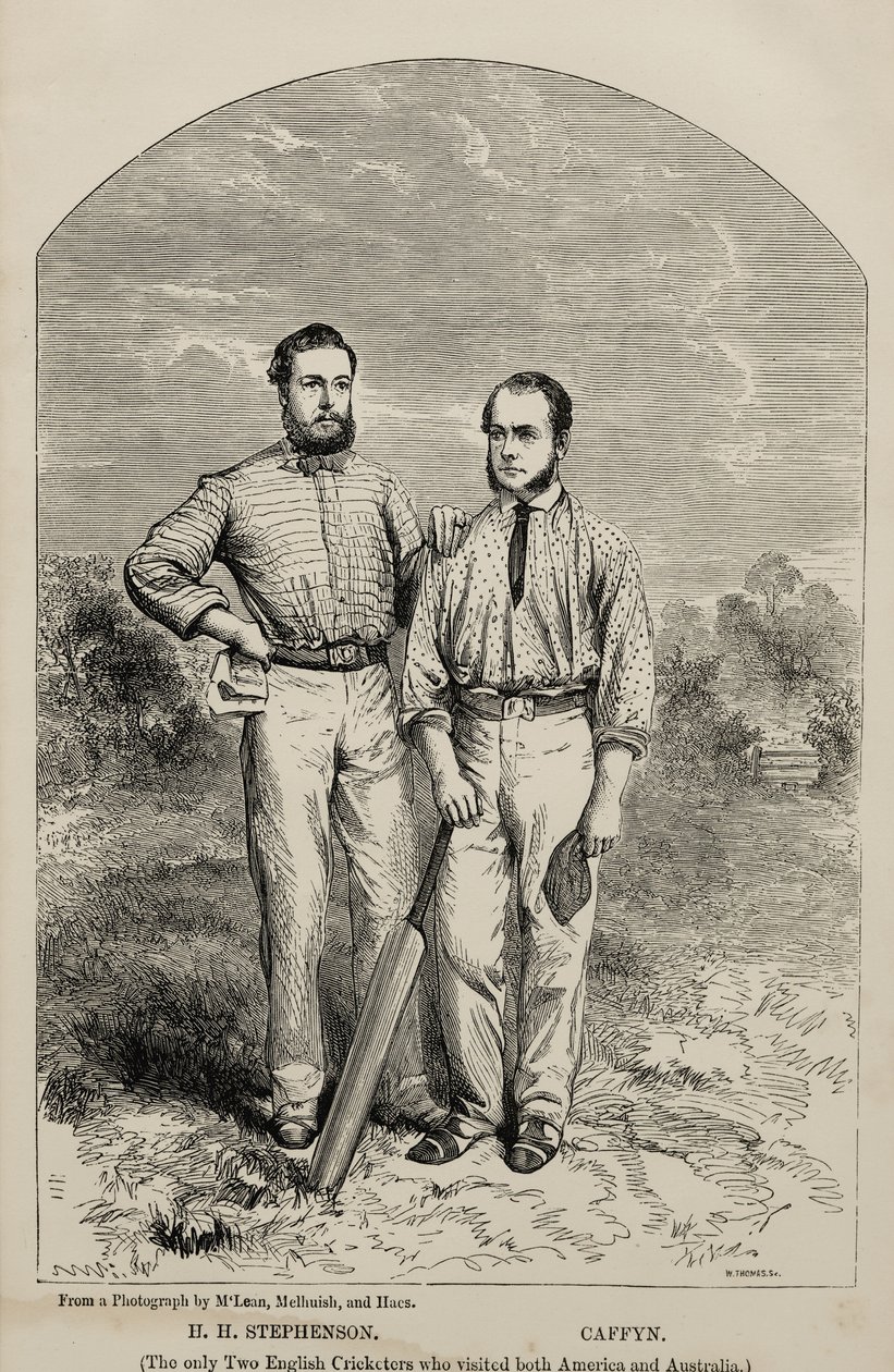 HH Stephenson和William Caffyn（打印） 作者 英语学校