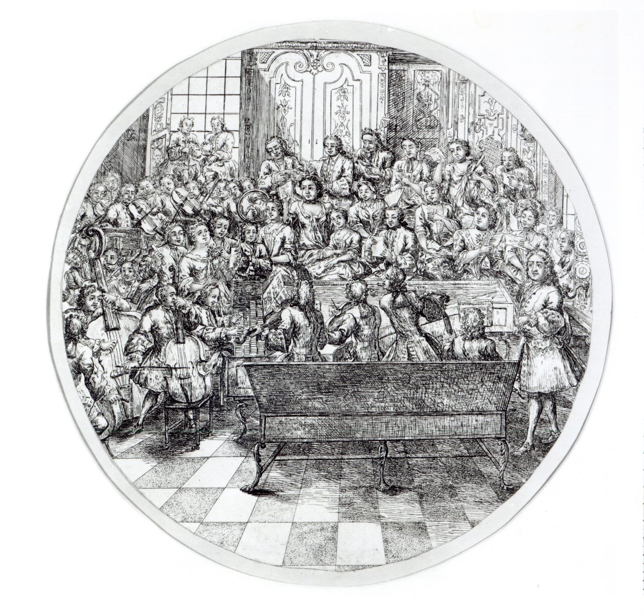 亨德尔执行清唱剧，1740年 作者 英语学校
