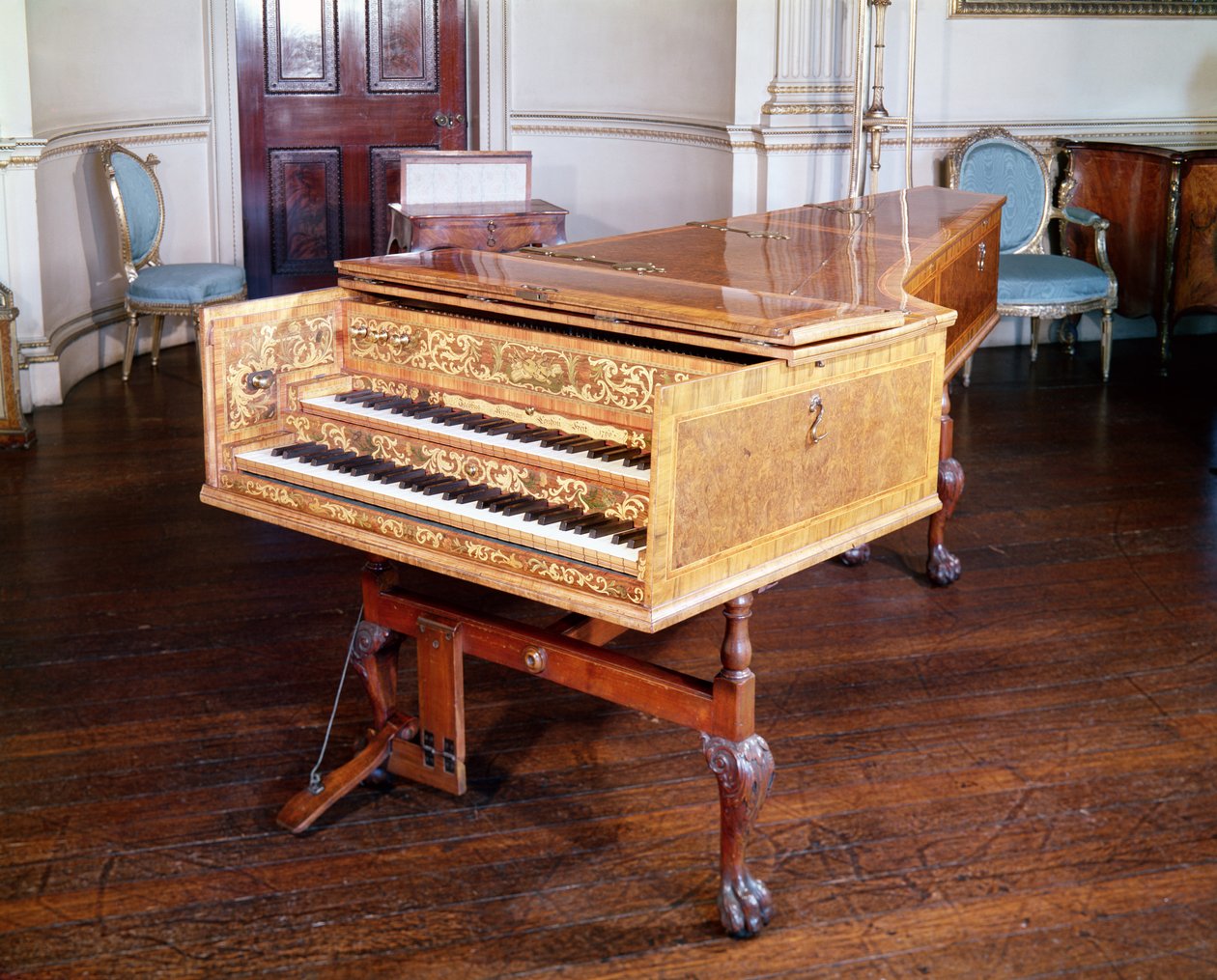 大键琴，Jacob Kirckman，英语，1766年 作者 英语学校