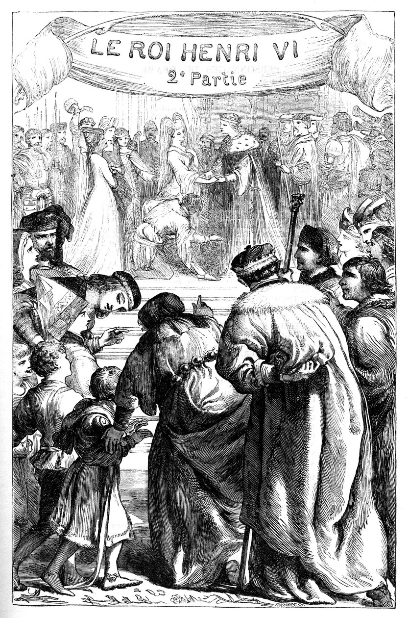 Henri VI - The Second part of King Henry the Sixth - Illustration in “” Completes de William Shakespeare””” 1866 - The illustrations and general form of this edition are borrowed from Cassell