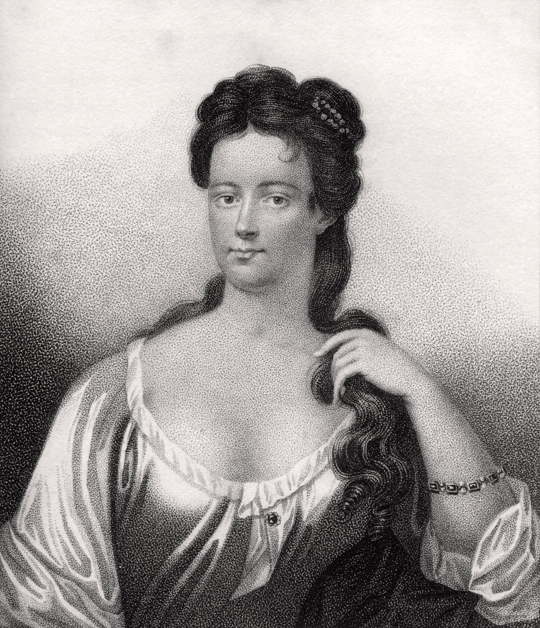 Henrietta Knight，由Bocquet雕刻，插图来自&39;皇家和贵族作者目录，第五卷&39;，于1806年出版 作者 英语学校