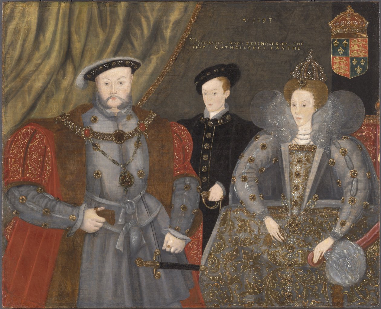 亨利八世，伊丽莎白一世和爱德华六世，1597年 作者 英语学校