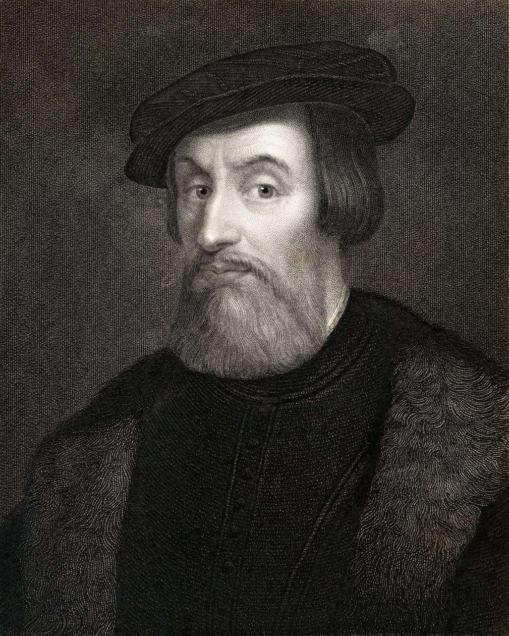 Hernan Cortes，Marques del valle de Oaxaca（1485-1547）来自&39;肖像画廊&39;，于1833年出版 作者 英语学校