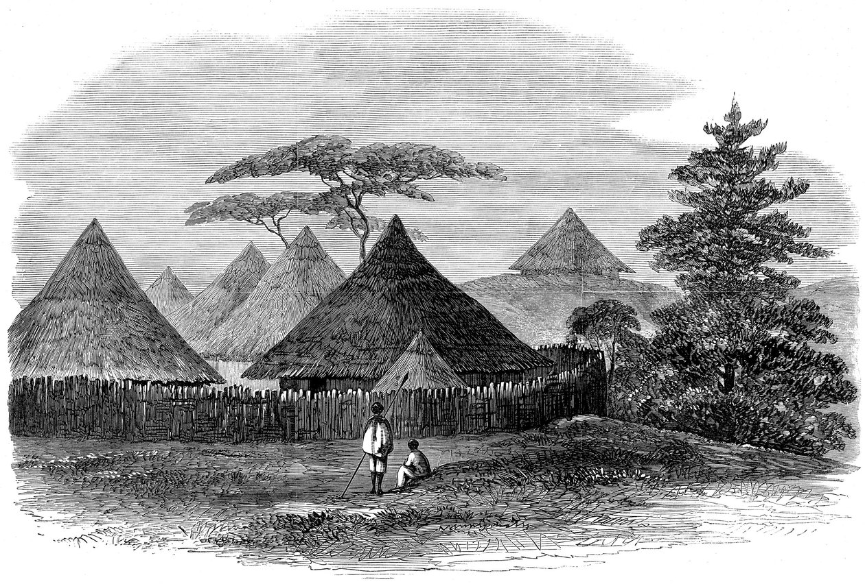 马格达拉的房子，从英国远征到阿比西尼亚，1868年 作者 英语学校