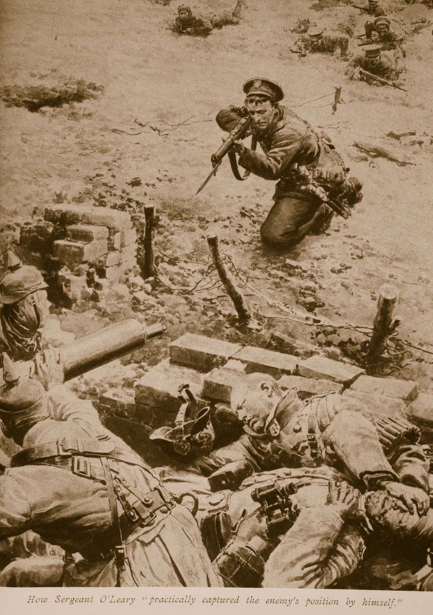 1914-19，O Leary中士如何实际上自己捕获了敌人的位置 作者 英语学校