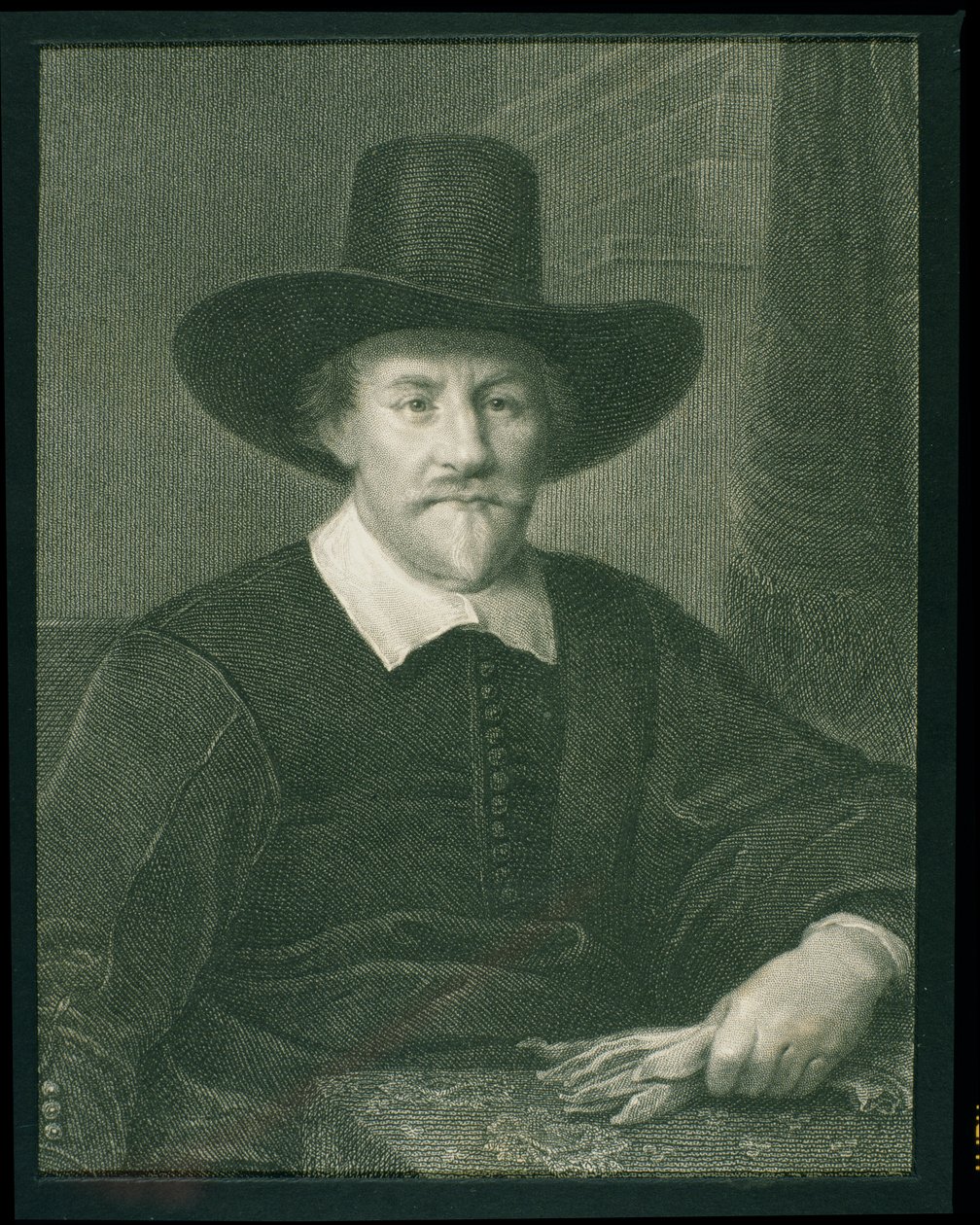 Hugo Grotius（1583-1645）来自&39;肖像画廊&39;，于1833年出版（版画） 作者 英语学校