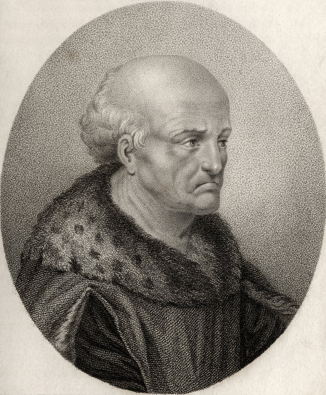 格洛斯特公爵Humphrey，由Gerimia雕刻，来自&39;皇家和贵族作家目录&39;，1806年出版 作者 英语学校