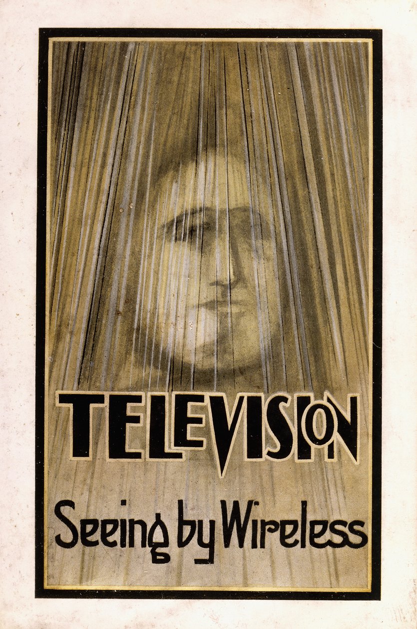 第一版电视的插图防尘套，1926年 作者 英语学校