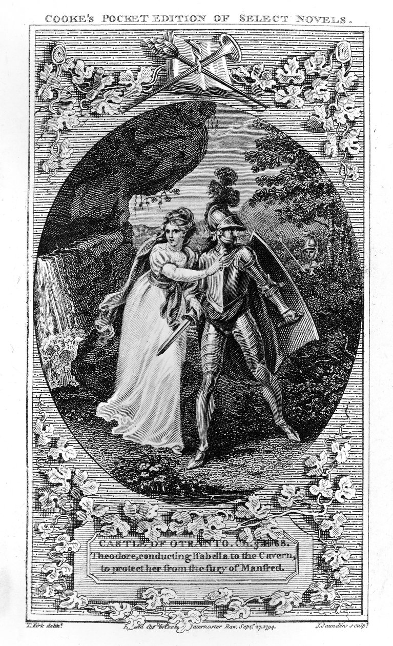 来自&39;奥特朗托城堡&39;的插图，由Horace Walpole撰写，1765年 作者 英语学校