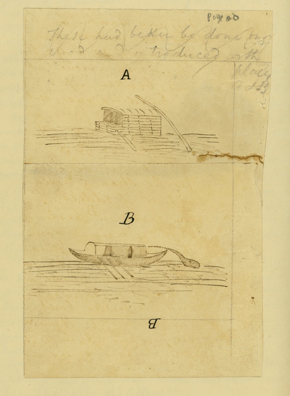 插图，写信，写在美国西部的旅程上......，Elias Fordham Pym，1818年（另见332331） 作者 英语学校