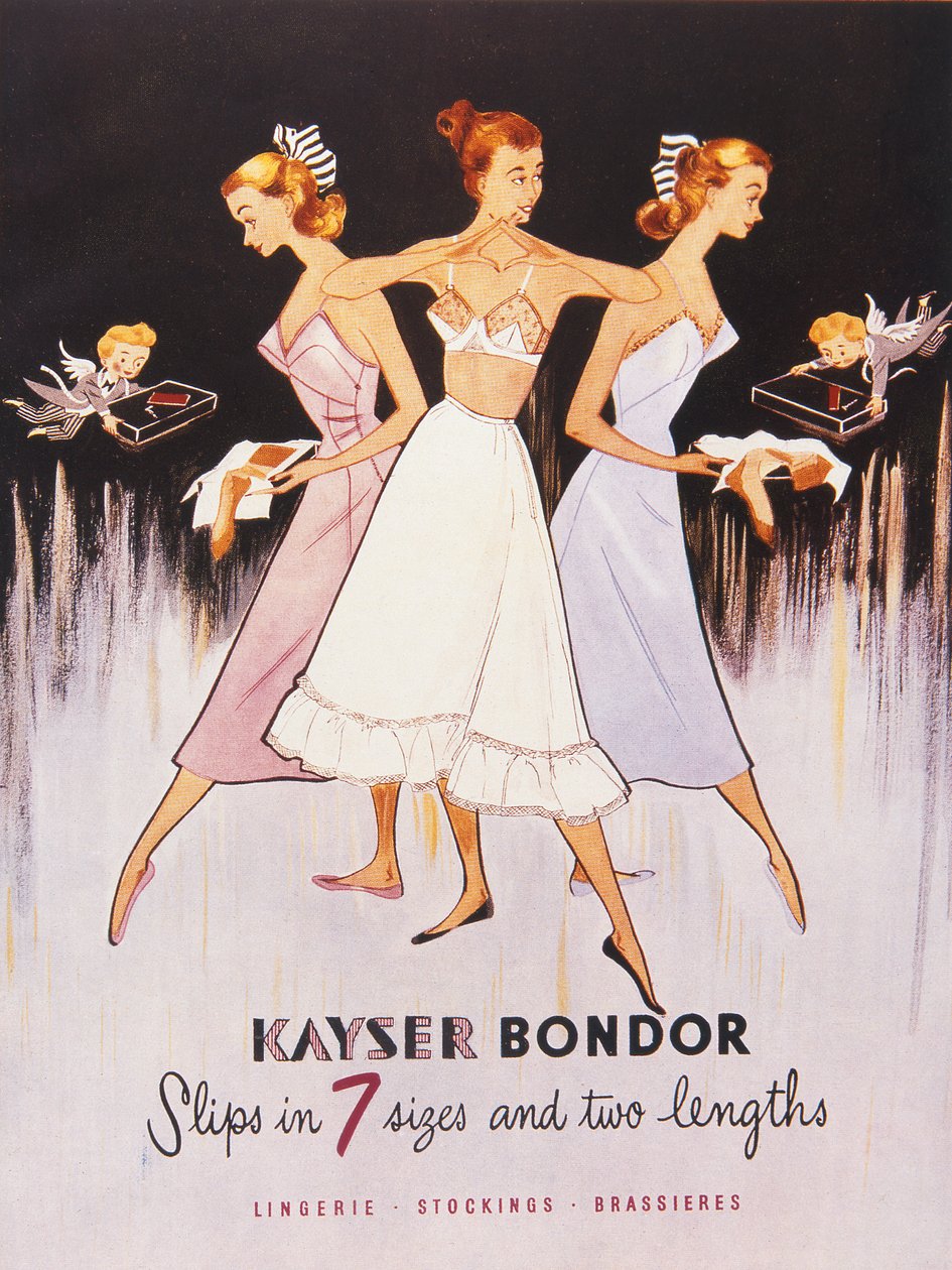 来自Kayser Bondor目录的插图，c.1955 作者 英语学校