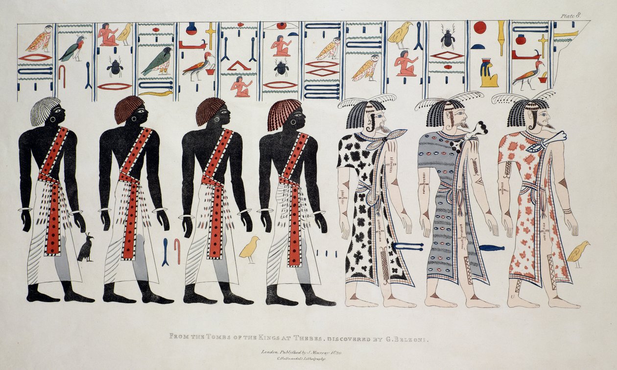 来自底比斯国王墓的插图，由G. Belzoni发现，出版于1820年 作者 英语学校