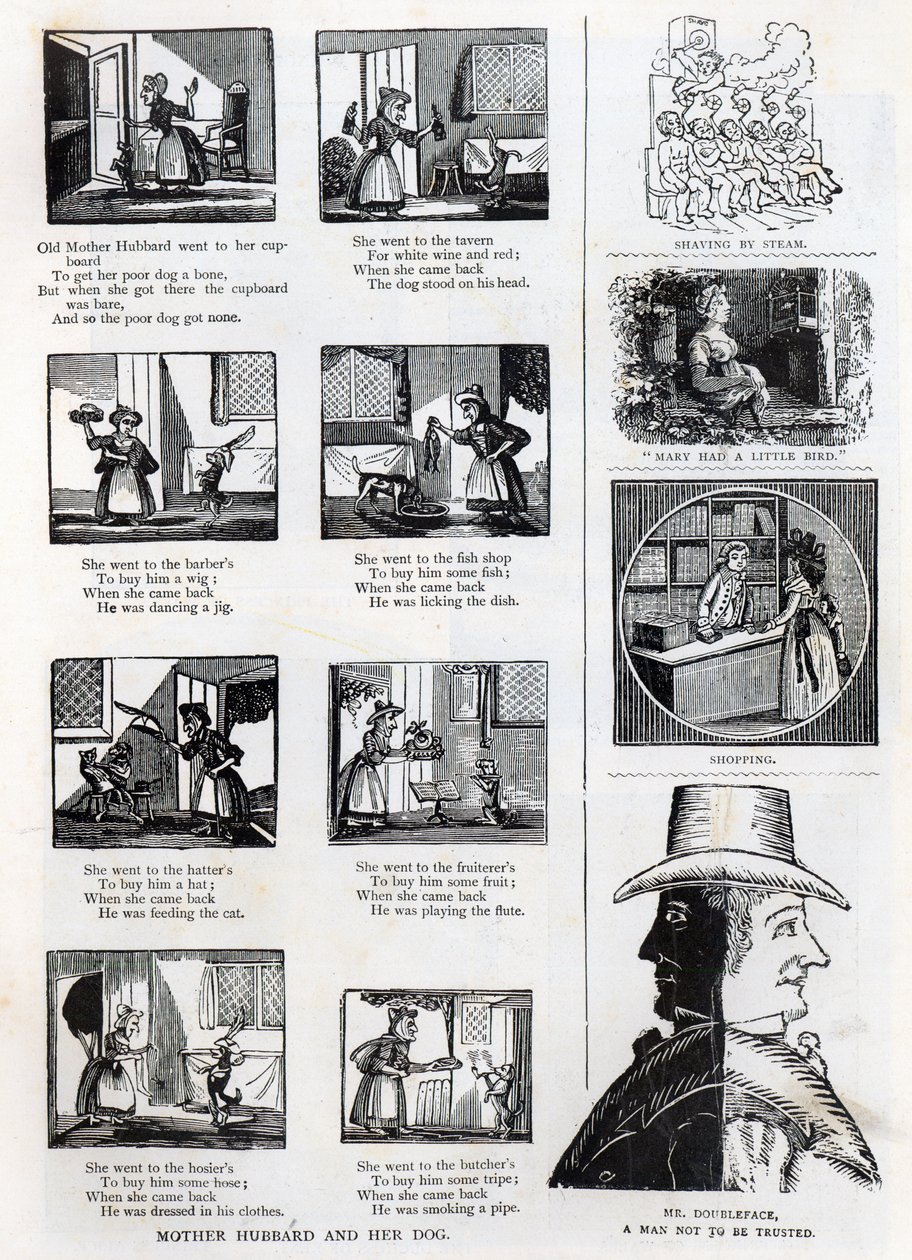 来自Grandfathers Picture Book的插图，c.1875 作者 英语学校