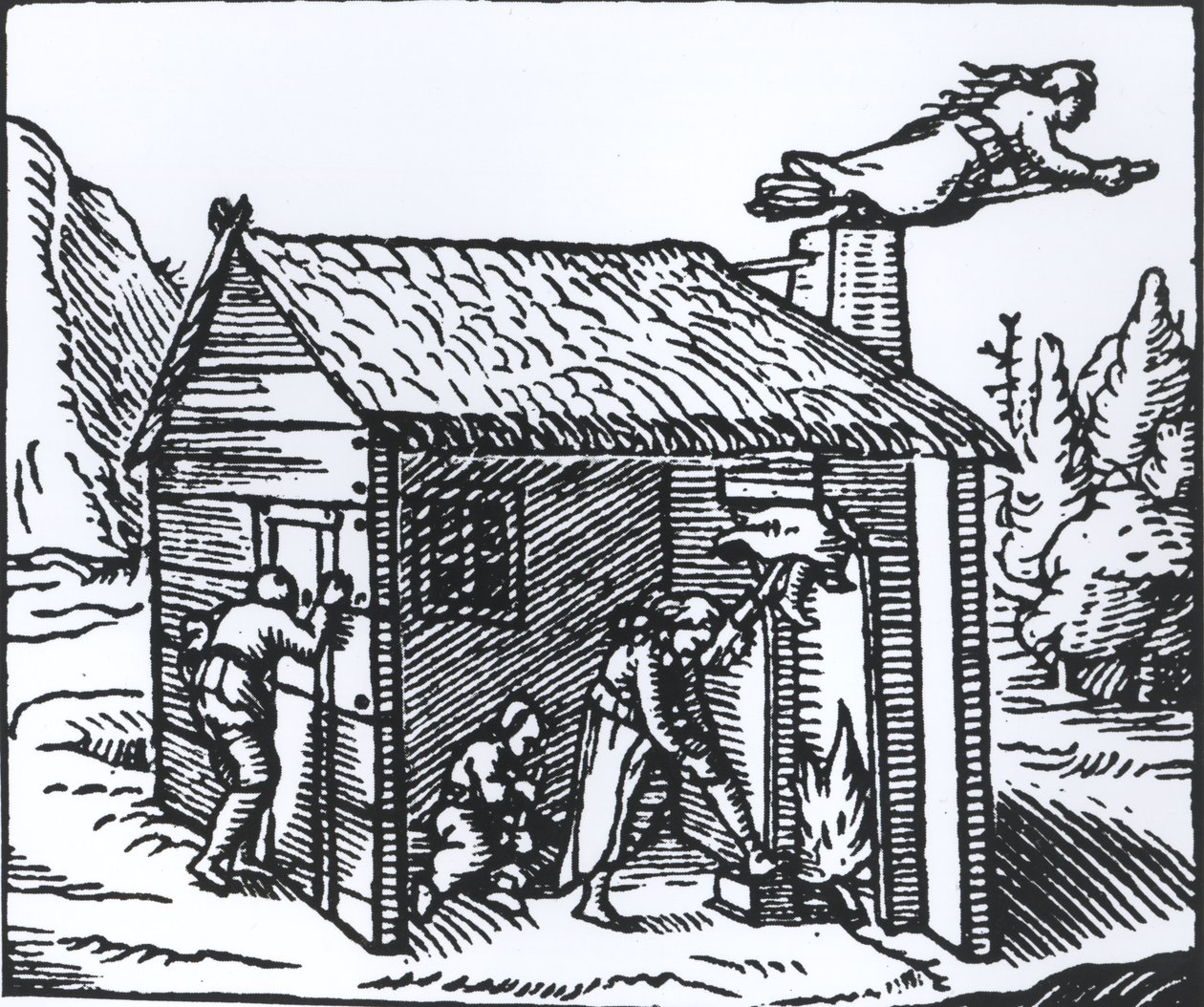 1579年女巫之家的内部 作者 英语学校