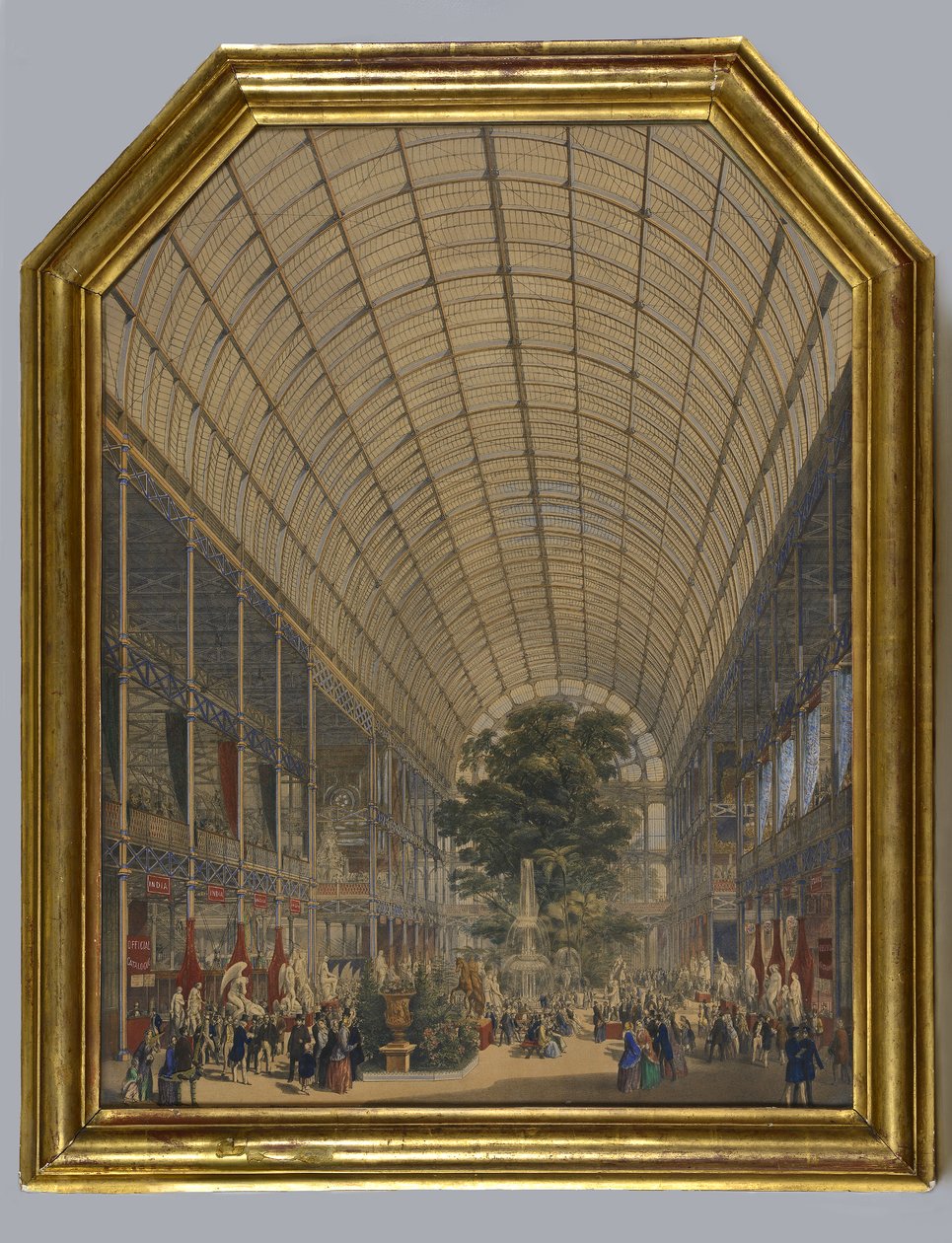 水晶宫内部，1851年 作者 英语学校