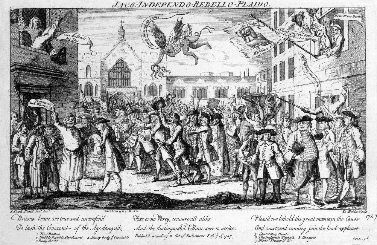 Jacob-Independo-Rebello-Plaido，追随亨利菲尔丁，1747年 作者 英语学校