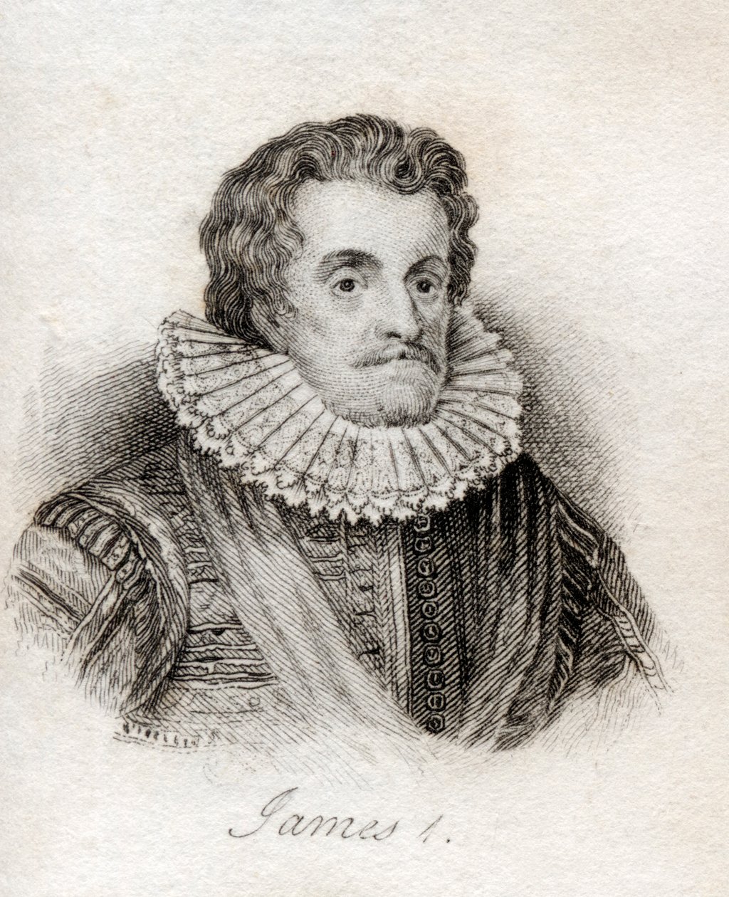 英国的詹姆斯一世，来自&39;Crabb&39;s Historical Dictionary&39;，1825年出版 作者 英语学校