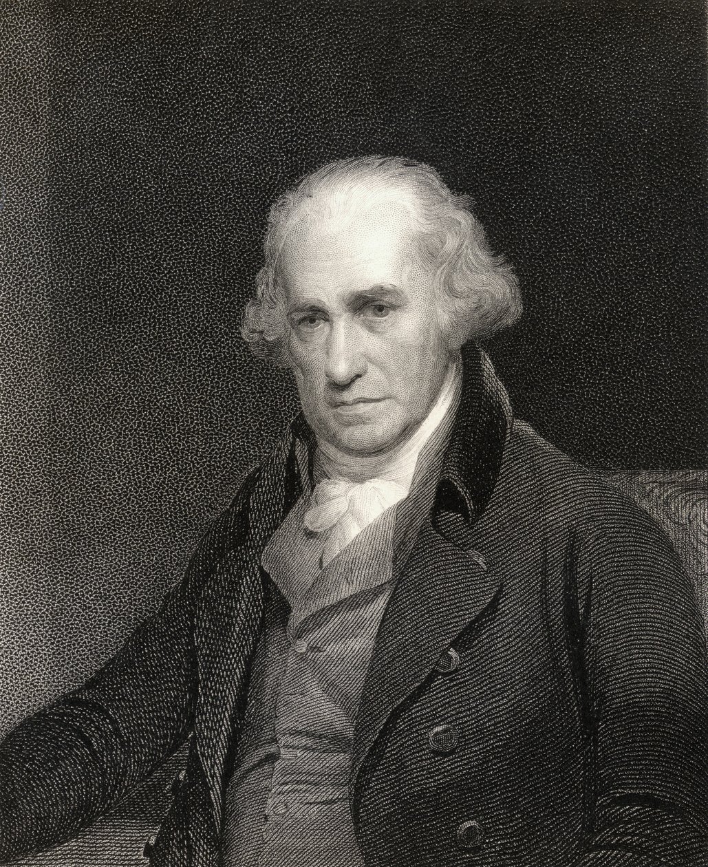 James Watt（1736-1819）出自1833年出版的肖像画廊 作者 英语学校