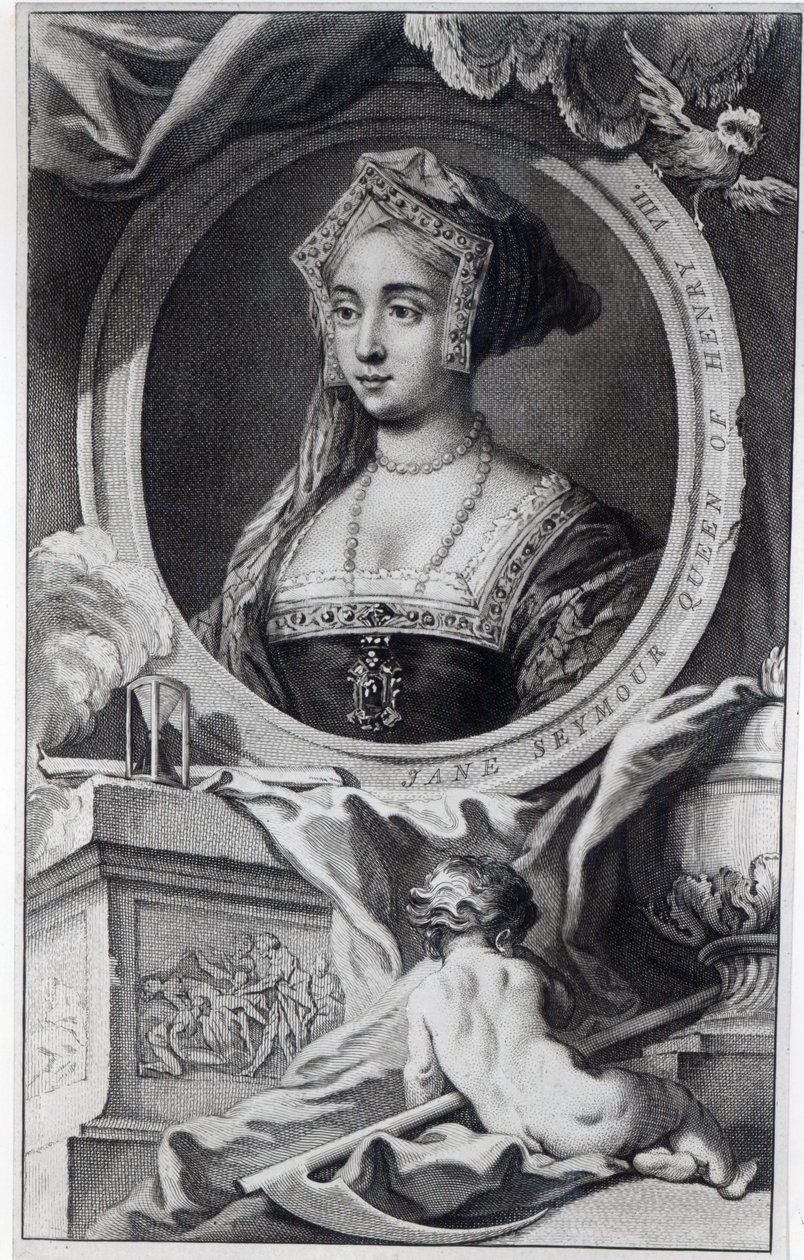 Jane Seymour，由Jacobus Houbraken雕刻，1746年 作者 英语学校