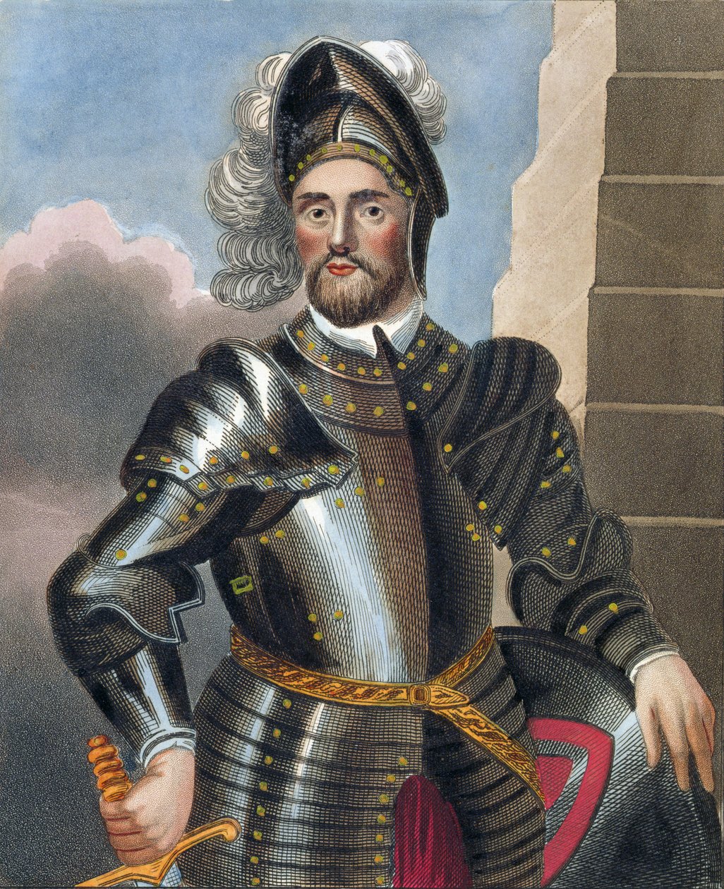 John Baliol（d.1269），在Bodleian画廊画了一幅画 作者 英语学校