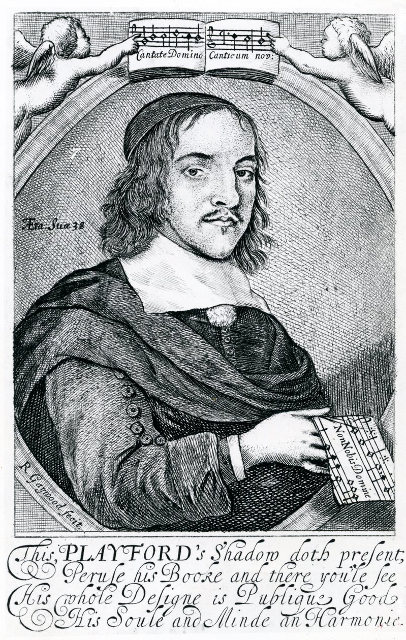 John Playford (1623-c.1686)（雕刻）。 作者 英语学校