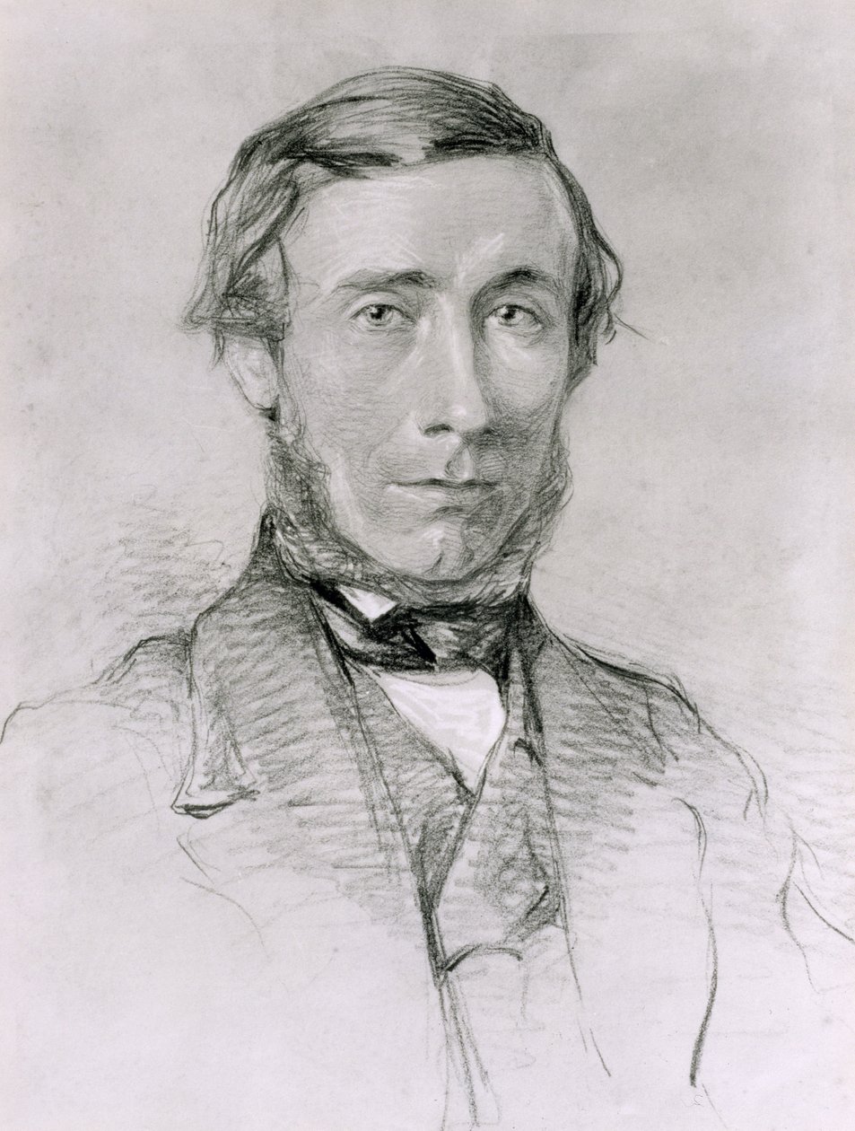 约翰廷德尔（John Tyndall，1820-93）（木炭在白纸上加高） 作者 英语学校