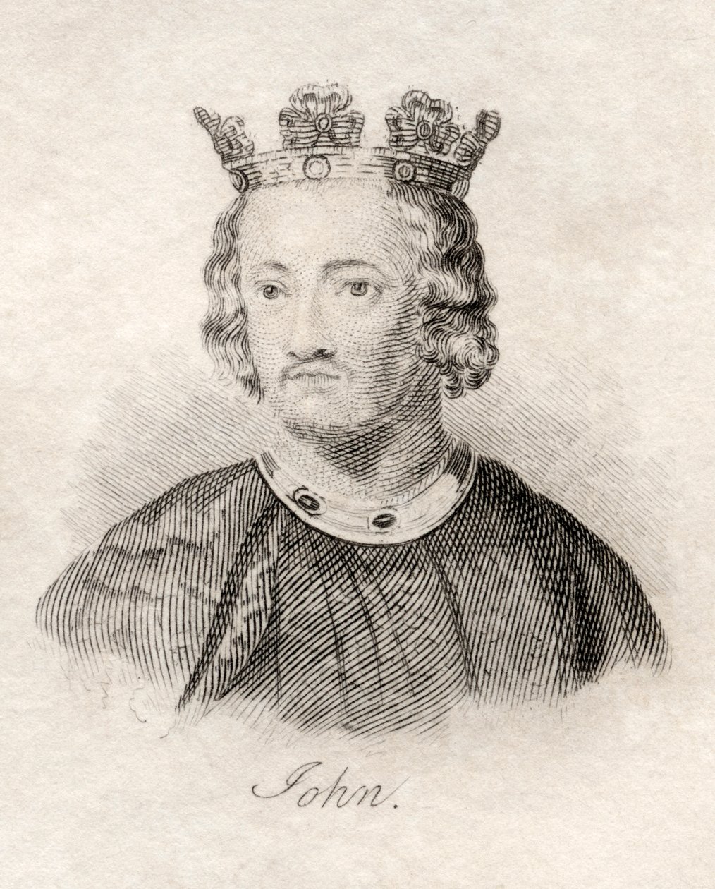 英国的约翰，来自&39;Crabb的历史词典&39;，1825年出版 作者 英语学校