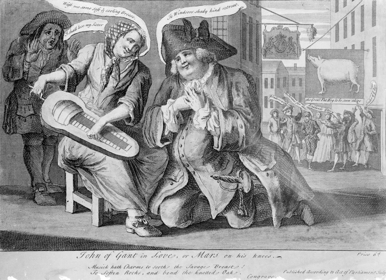 1749年约翰的爱情，或火星跪在地上 作者 英语学校