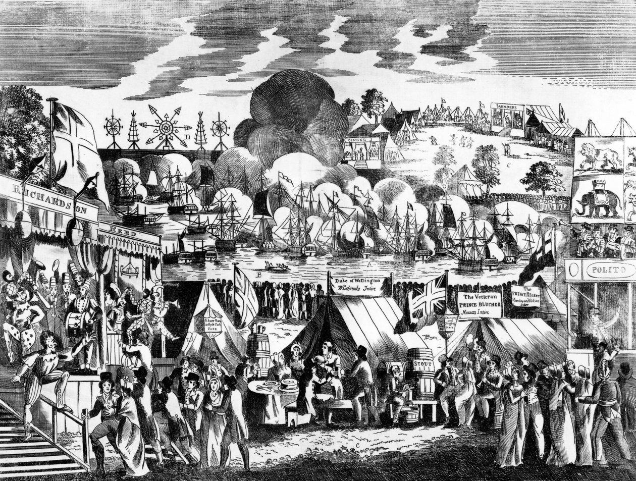 1814年在海德公园的银禧博览会 作者 英语学校