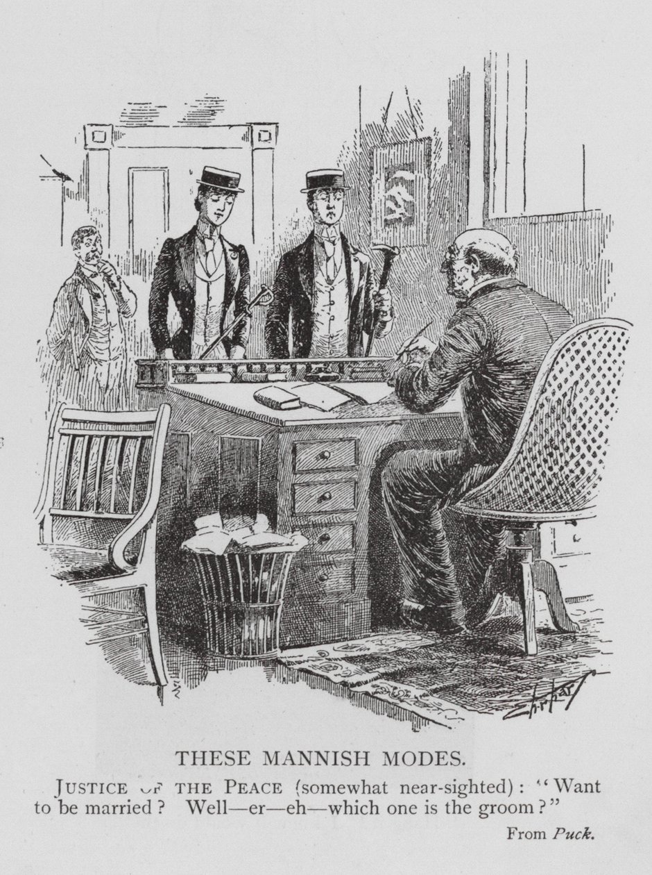 太平绅士因新郎的男装而难以辨认新娘（雕刻） 作者 英语学校