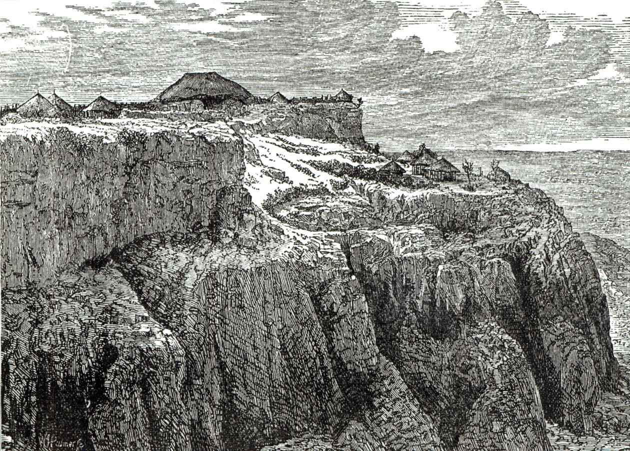 西奥多国王的房子，马格达拉从&39;卡塞尔的英国插图史&39;，1868年 作者 英语学校