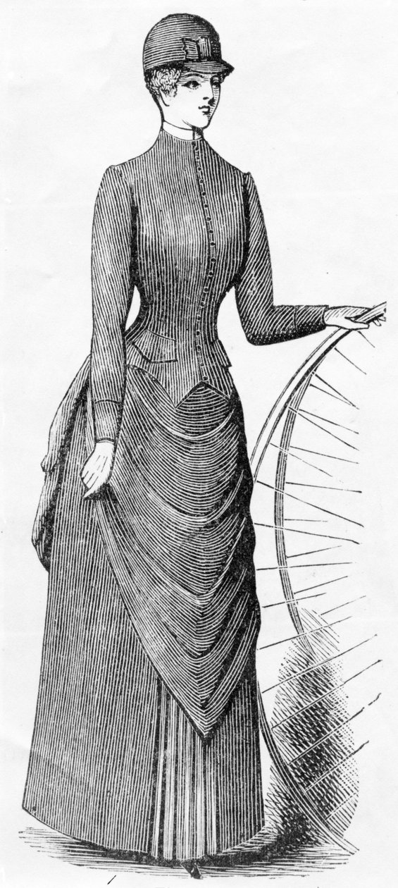女子骑自行车习惯，1880-1900 作者 英语学校