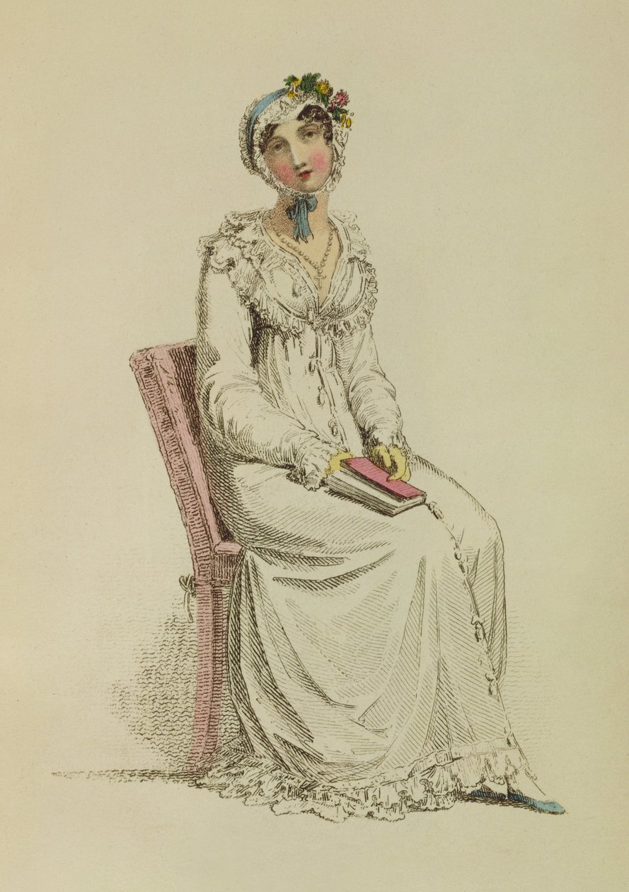 Ladies Morning Dress，来自Ackermanns Repository of Arts的时装板，1815年 作者 英语学校