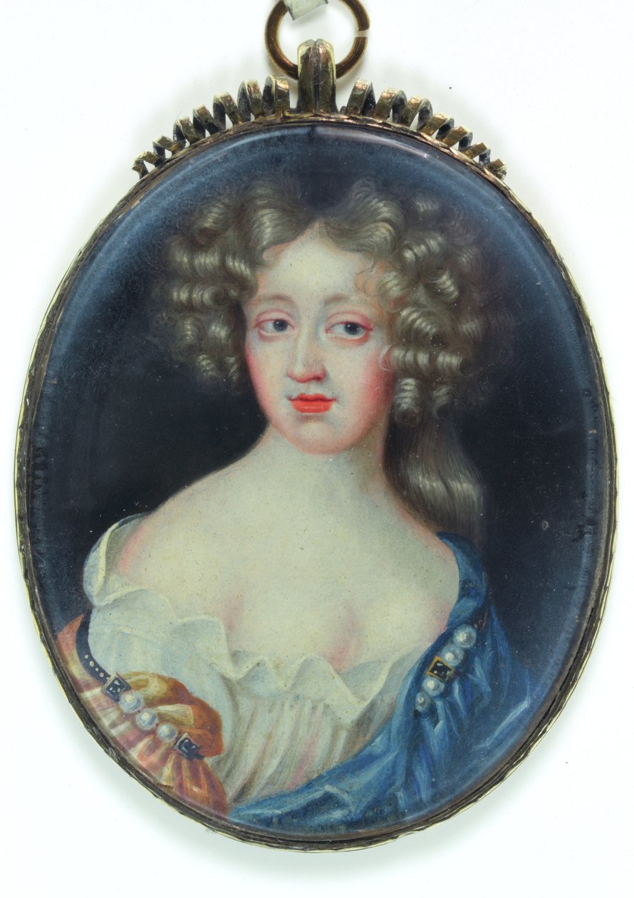 纽卡斯尔公爵夫人玛格丽特-卡文迪什（象牙上的水彩画 作者 英语学校