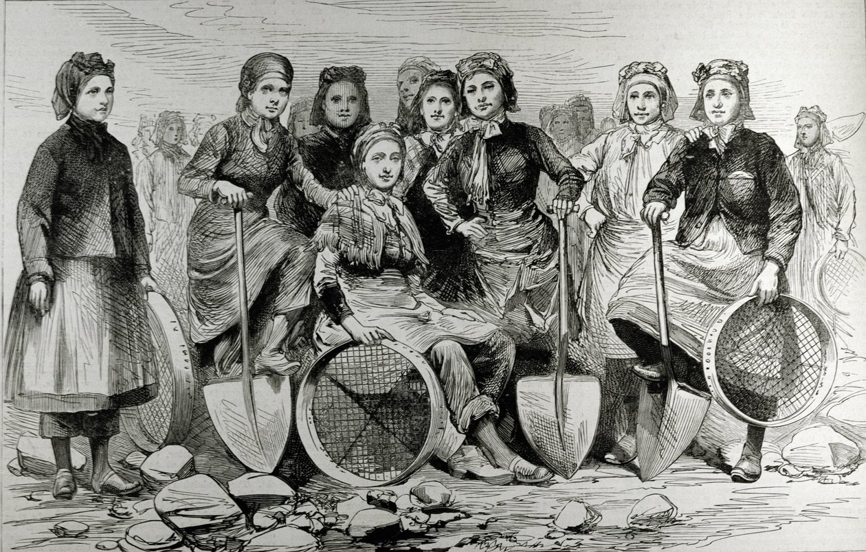 Lancashire Pit-Brow女士，来自&39;The Illustrated London News&39;，1887年5月28日（雕刻） 作者 英语学校