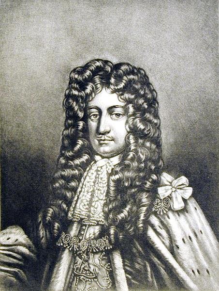 劳伦斯·海德（1641-1711）罗切斯特第一伯爵，英国历史上杰出人物肖像的插图，由罗伯特·邓卡顿（1744-c.1817）（mezzotint）刻。 作者 英语学校
