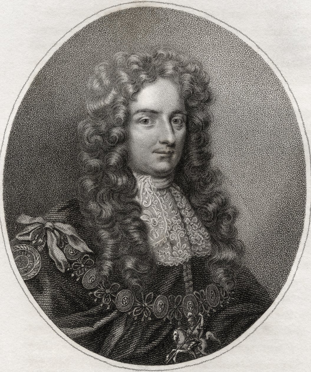 Laurence Hyde，由Bocquet雕刻，插图来自&39;皇家和贵族作者目录，第四卷&39;，于1806年出版 作者 英语学校