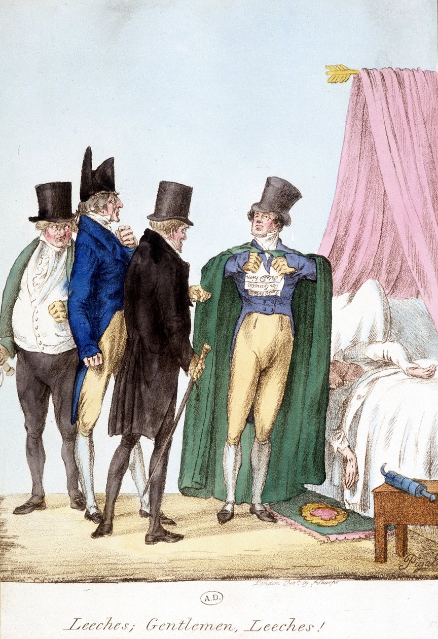 Leeches, Gentlemen, leeches: 英语幽默，画的是一位对自己有信心的医生，有病 作者 英语学校