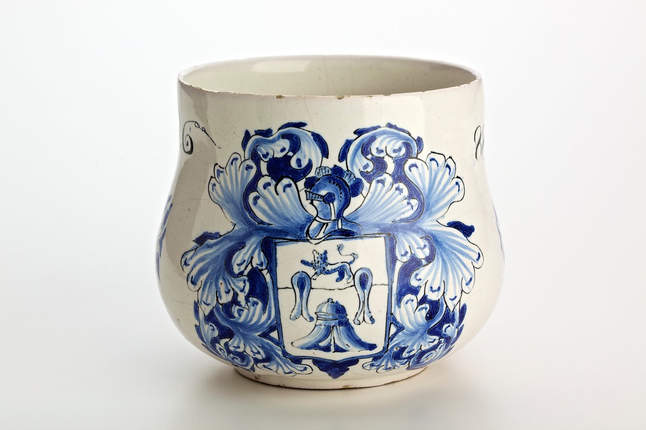 伦敦结婚杯，1688年（锡釉陶器） 作者 英语学校