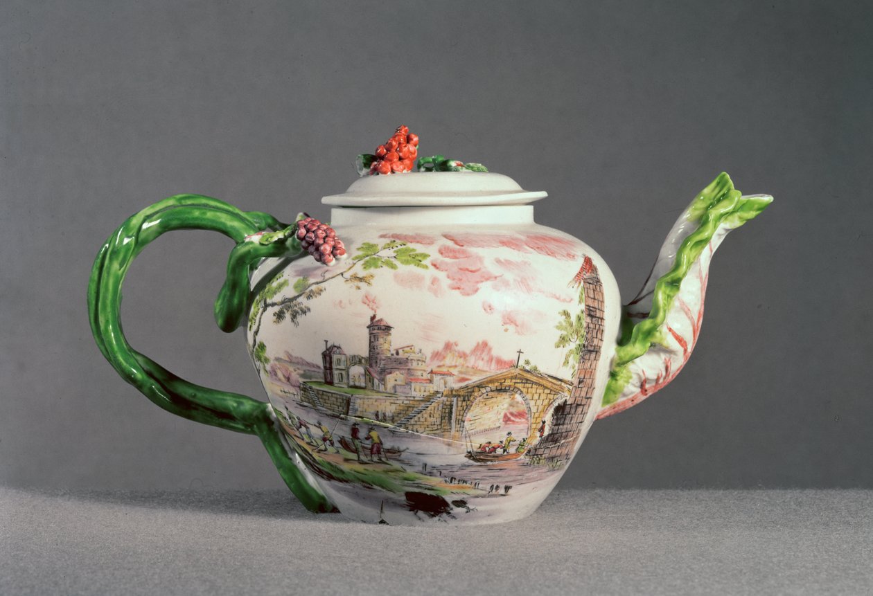 Longton Hall茶壶，c.1755（瓷器） 作者 英语学校