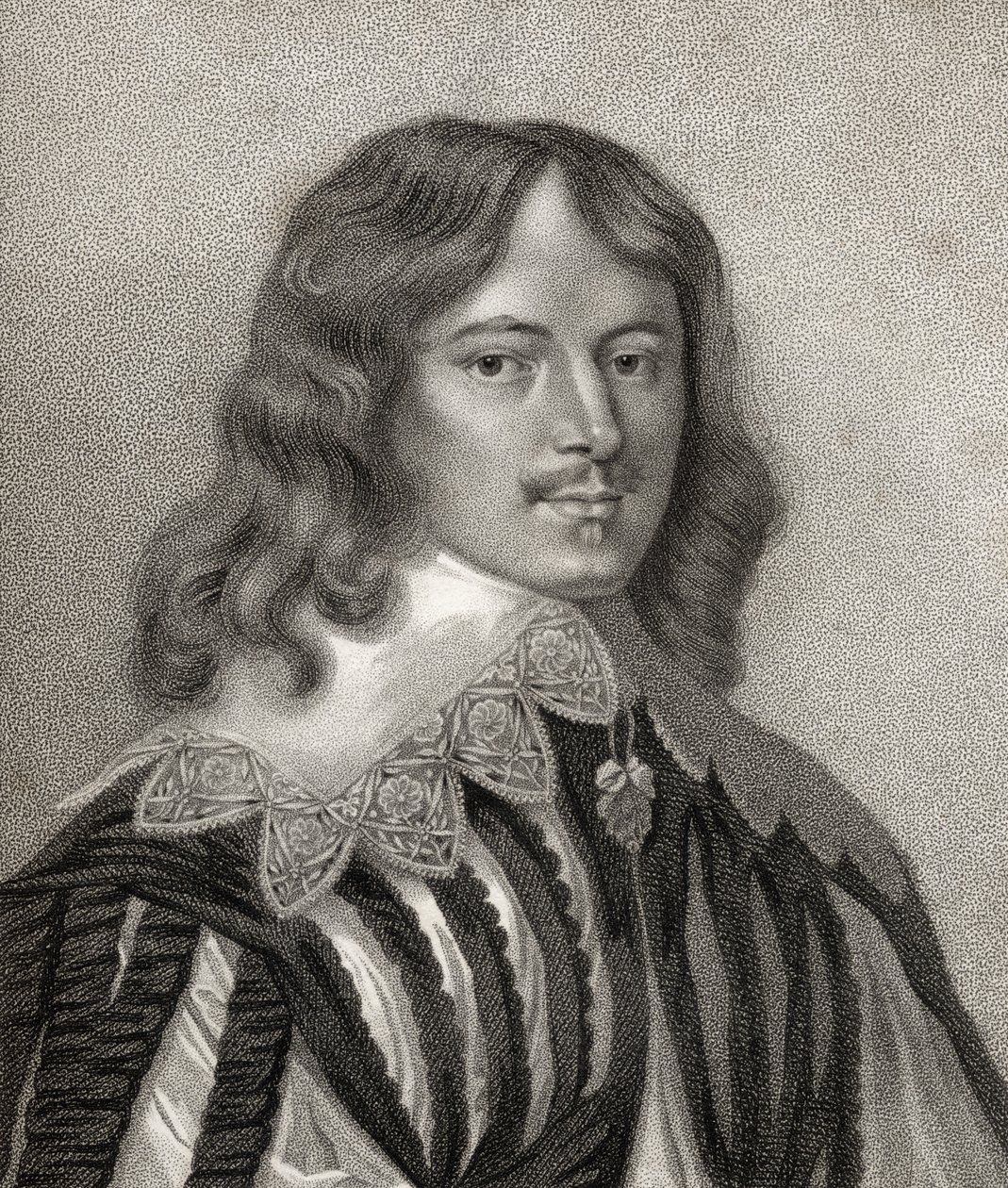 Lucius Cary，由Bocquet雕刻，插图来自&39;皇家和贵族作家目录，第五卷&39;，于1806年出版（版画） 作者 英语学校