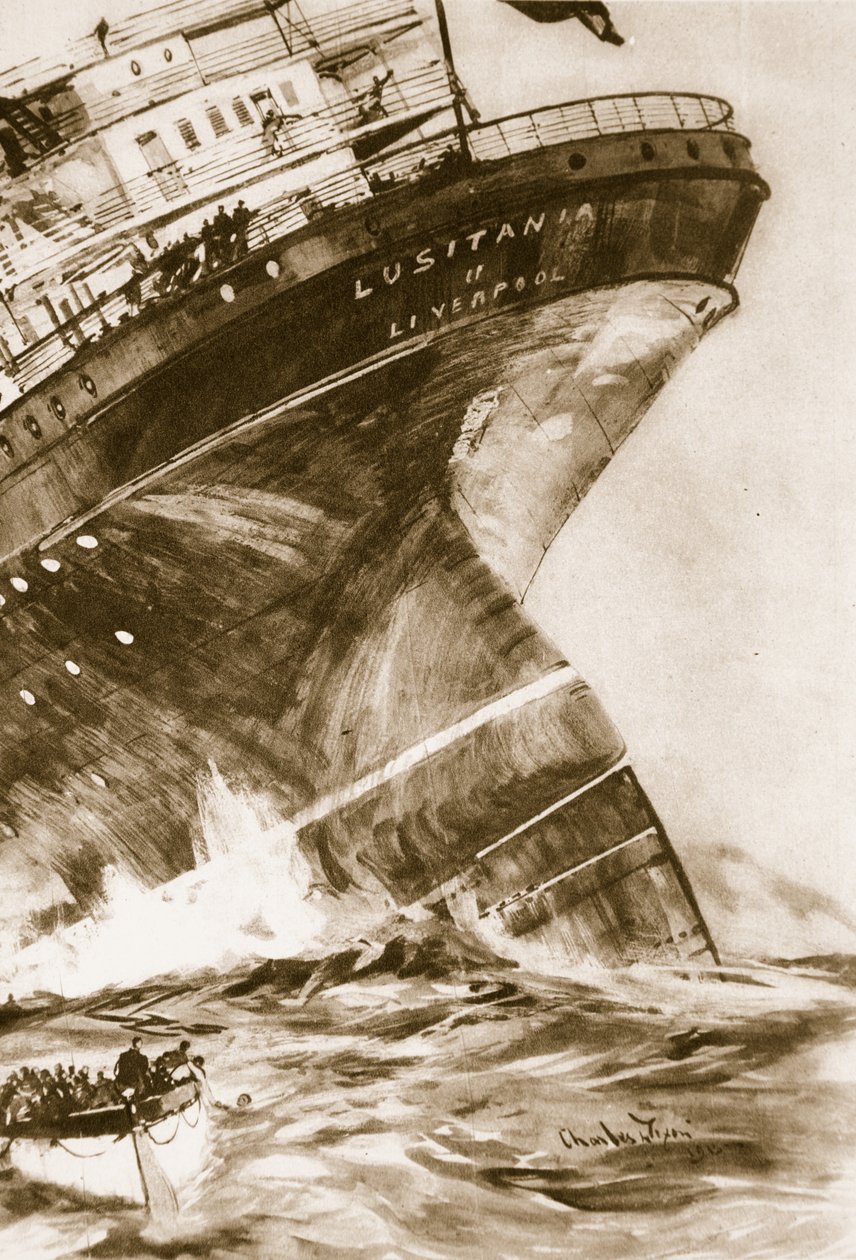 卢西塔尼亚，1914-19 作者 英语学校